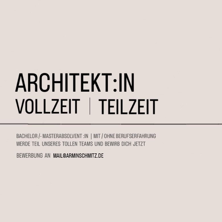 ARCHITEKT:IN GESUCHT